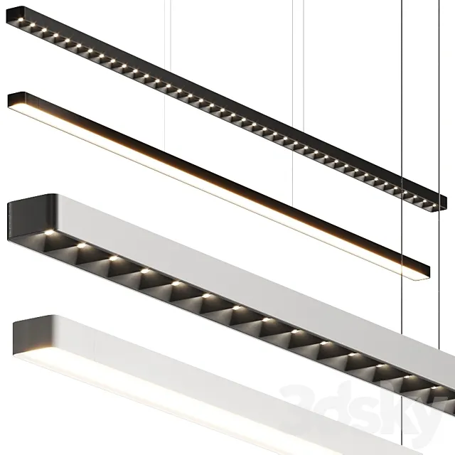 Flos Super Line & Pro Pendant Lamps 3ds Max