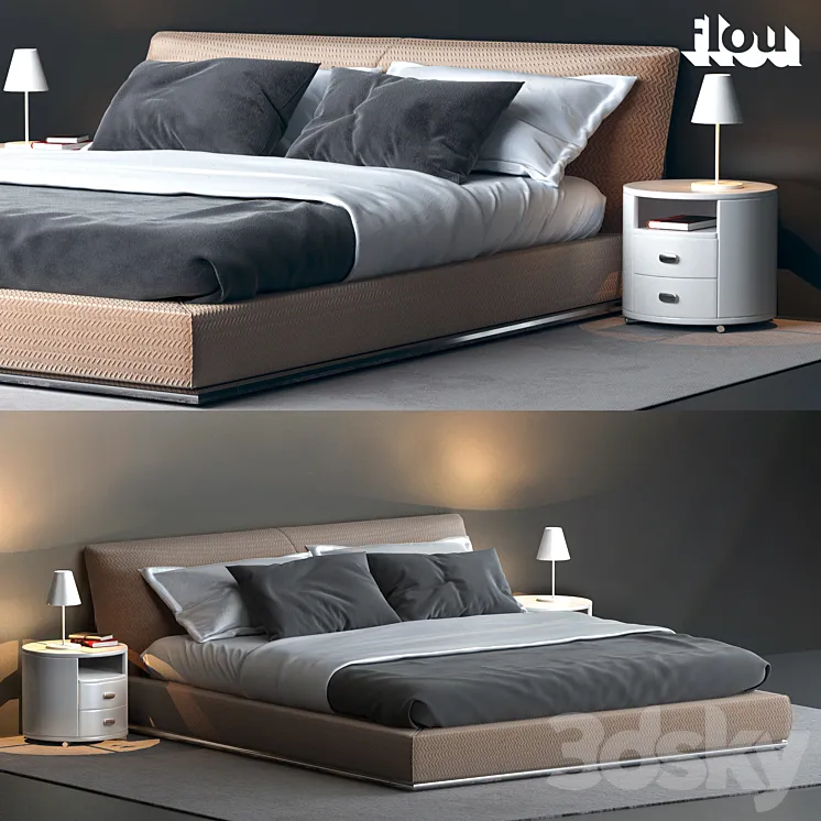 Flou Bed 3DS Max