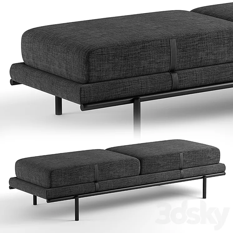 Flou bench bond 3DS Max