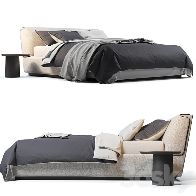 Flou Gentleman Bed 3DSMax File