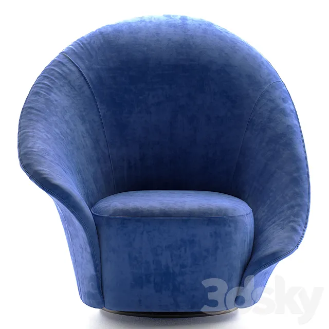 Flou Lilia armchair 3ds Max