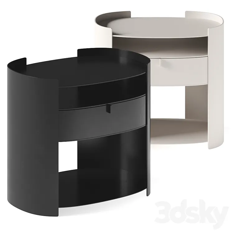 Flou Lotus Bedside Table 3DS Max