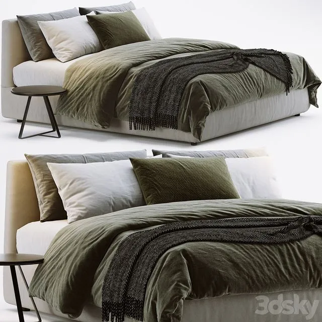 Flou Merkurio Bed 3dsMax Model