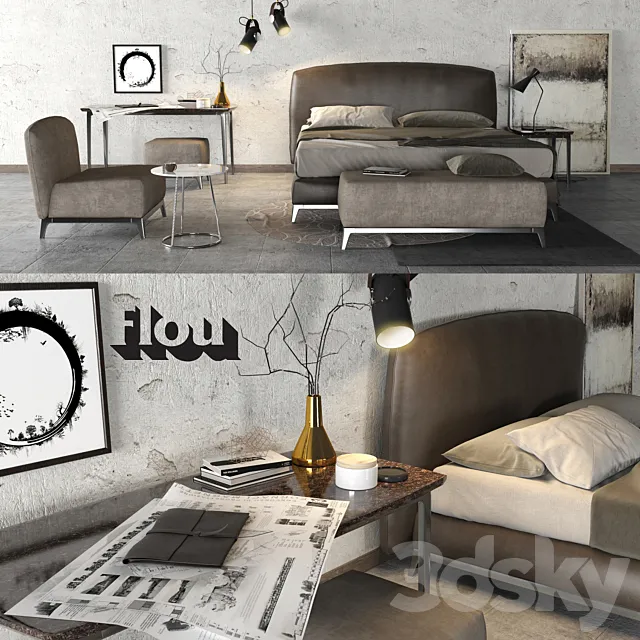 Flou Set 02 3ds Max