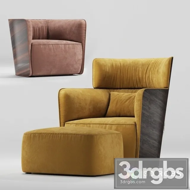 Flou Soft Wing Armchair 3dsmax Download