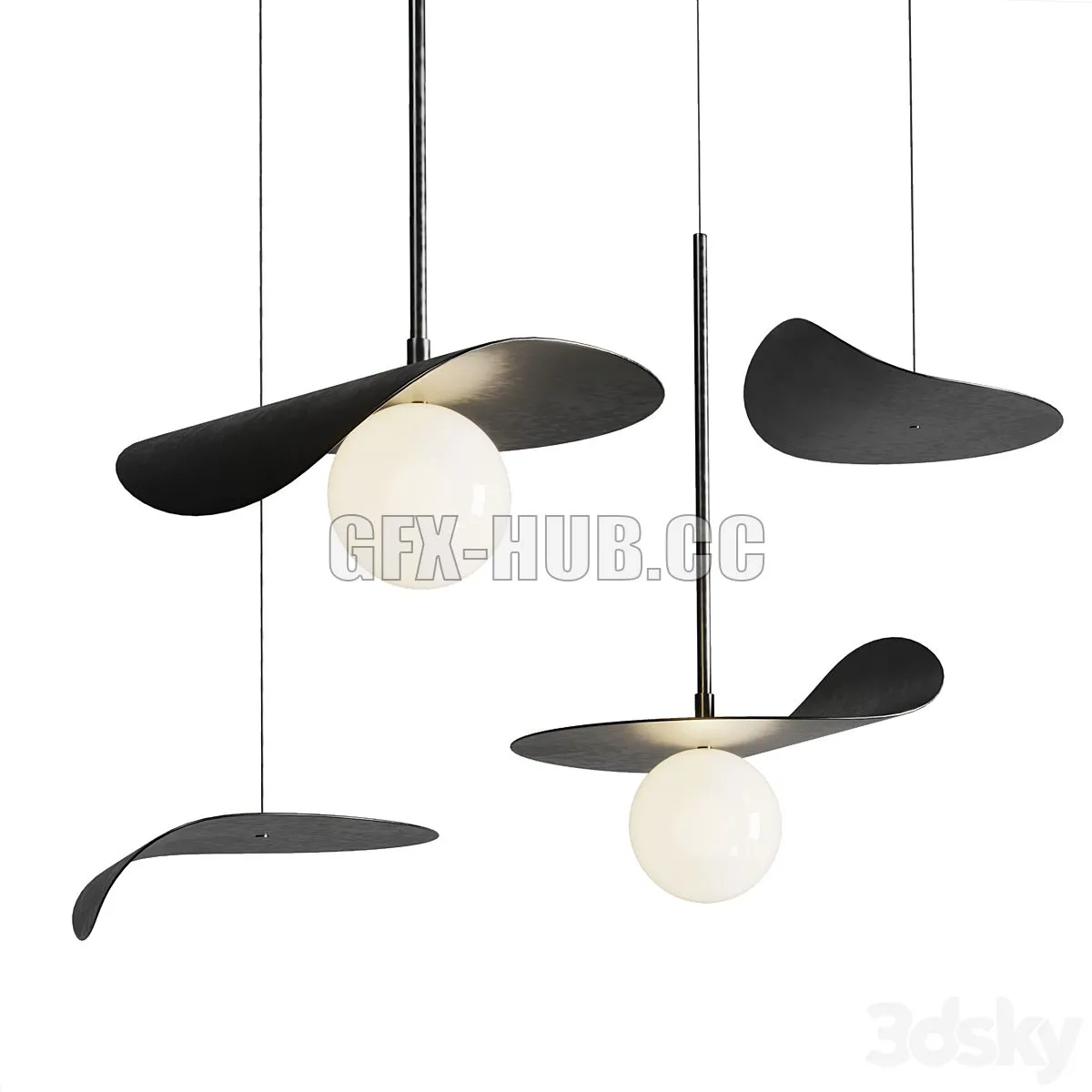 FLOW Pendant lamp By KDLN 3dsMax Model