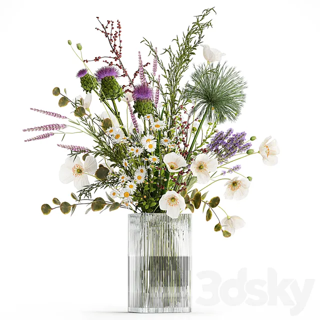 Flower bouquet. Set 431. 3ds Max