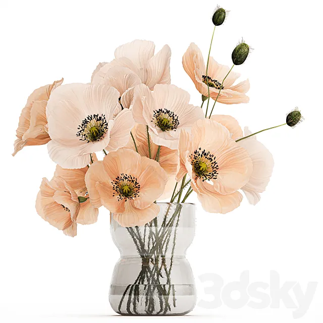 Flower bouquet. Set 463. 3dsMax Model