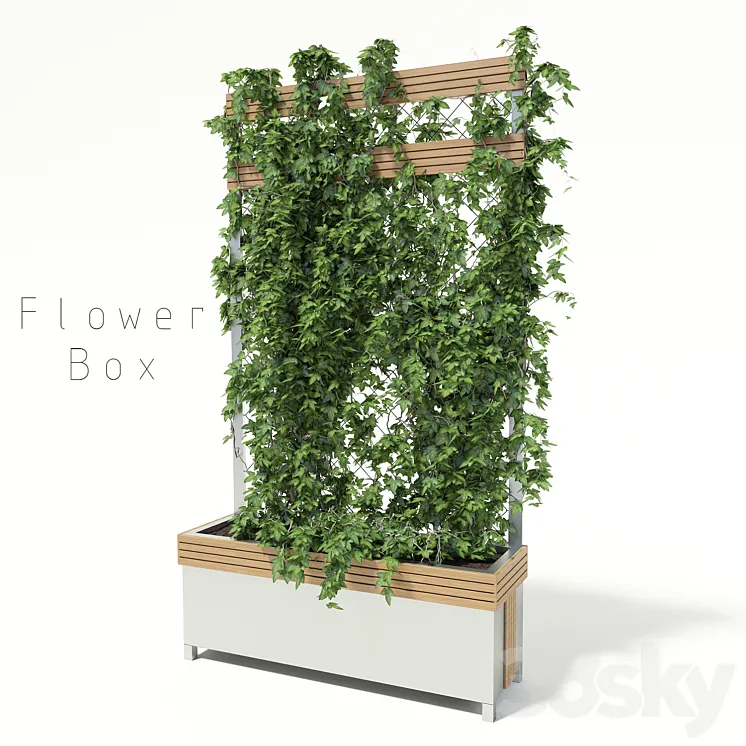 flower box 3DS Max
