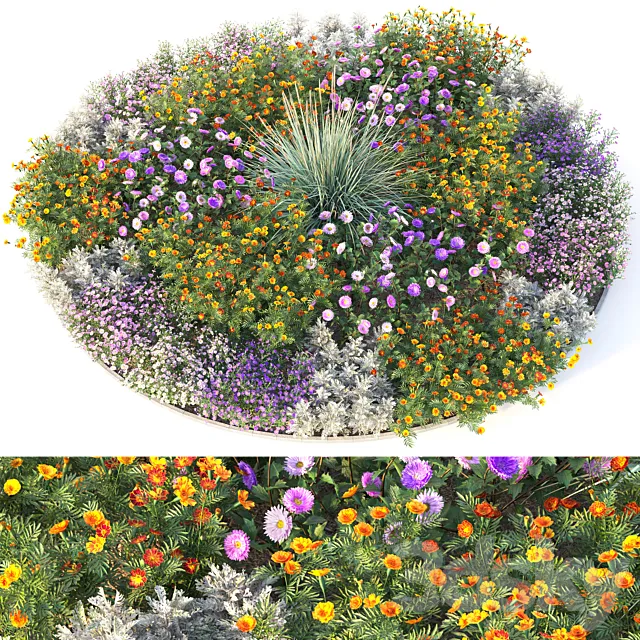 Flower garden 4 3DSMax File