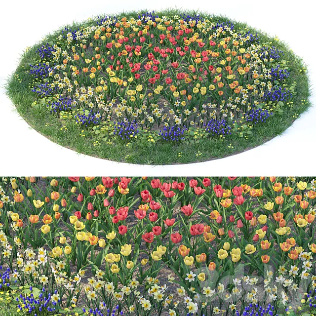 Flower garden 6 3DS Max Model