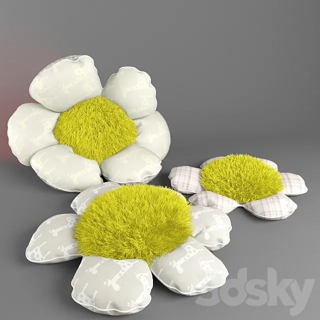 Flower Pillow 3DS Max Model