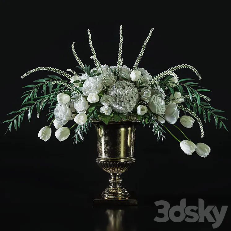 Flower Set 005 Grand bouquet. 3DS Max Model