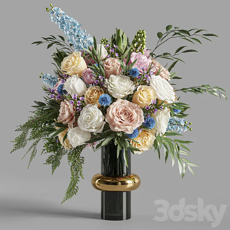 Flower Set 026 Big bouquet 01 3DS Max Model