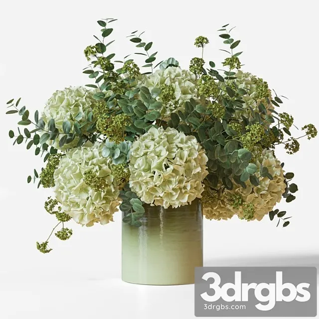 Flower Set 051 Green Hydrangea 3dsmax Download