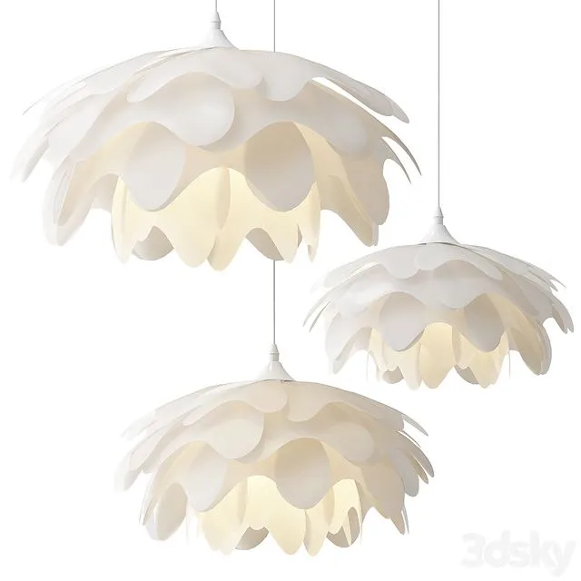 Flower Shaped Pendant Lamp 3dsMax Model