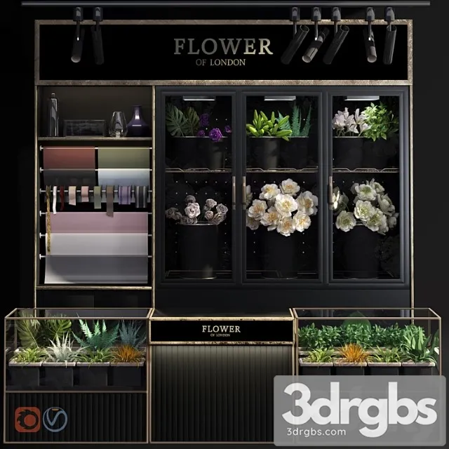 Flower Shop Refrigerated Display 3dsmax Download