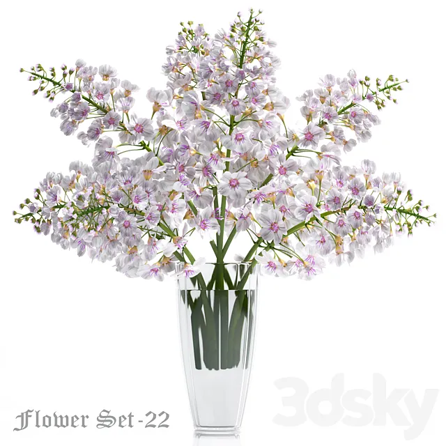 FLOWER VASE SET 22 3ds Max