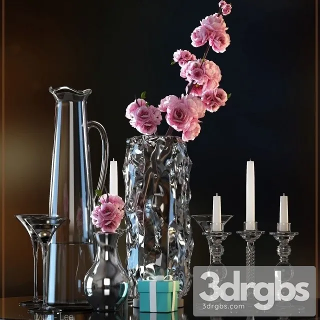 Flower Vase Set 3 3dsmax Download