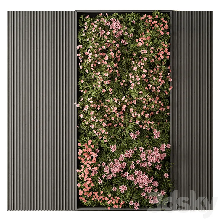 Flower Vertical Garden – Wall Decor 62 3DS Max