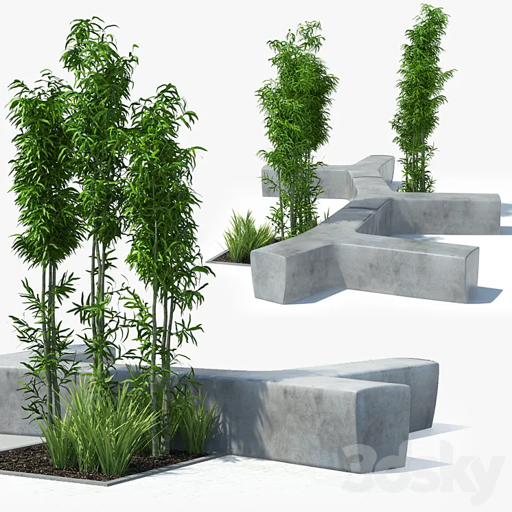 Flowerbed 3DS Max