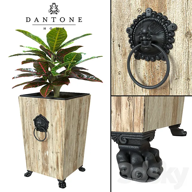 Flowerpot by Dantone Home + codiaeum (perezalivka) 3ds Max