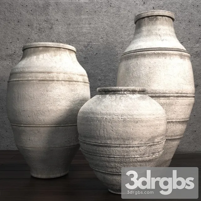 Flowerpot Round Spotted Small 3dsmax Download