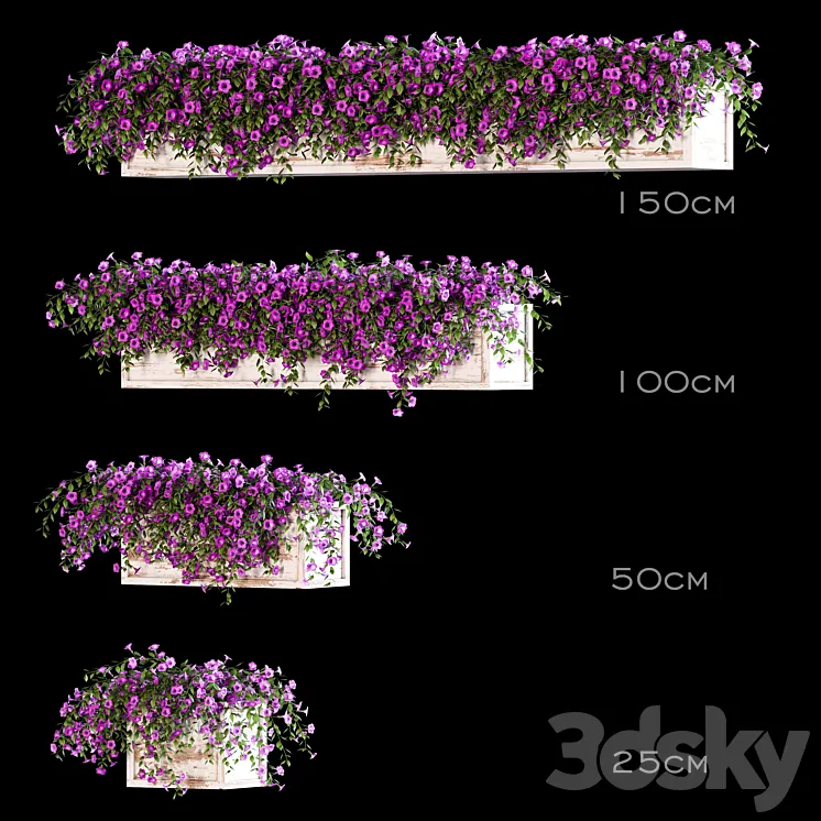 Flowers for the balcony 3DS Max