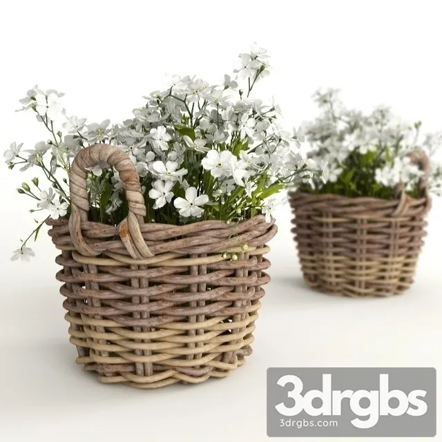 Flowers in a basket 3dsmax Download