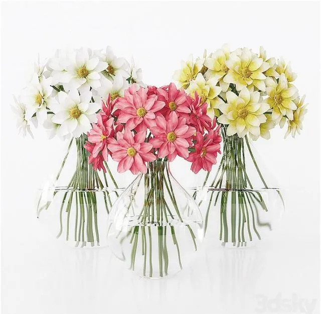 Flowers in a vase 002 3dsMax Model