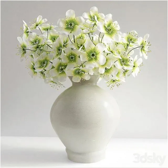 Flowers in a vase 003 3dsMax Model