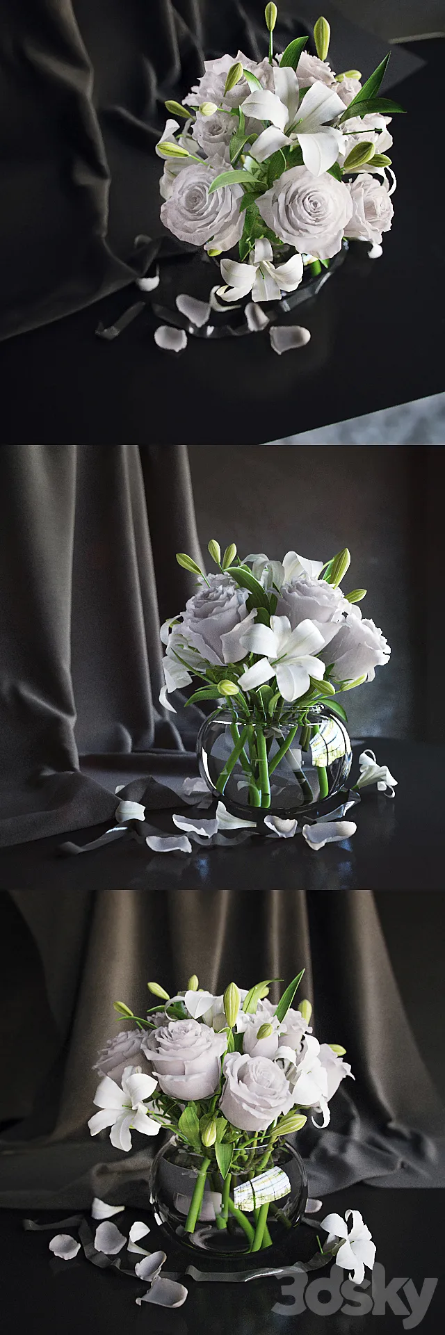 Flowers in a vase 2 3DSMax File