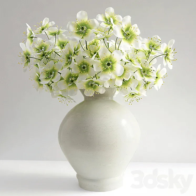 Flowers in a vase 3DS Max