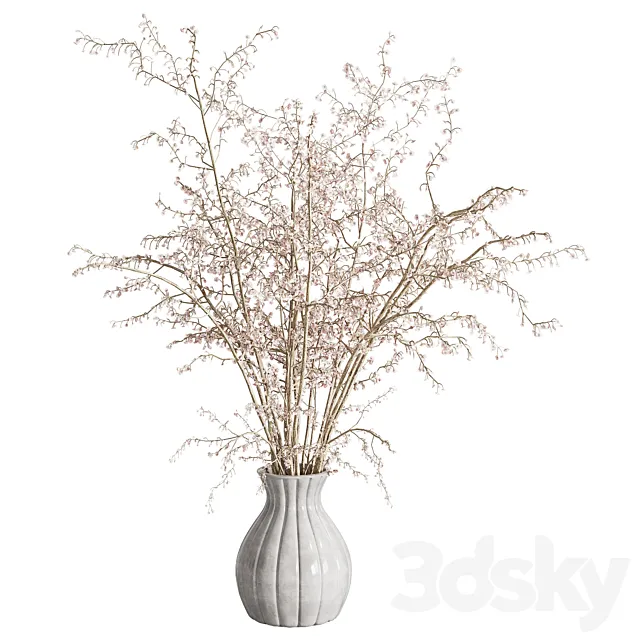 flowers plant in a bouquet ceramic vase 61 3dsMax Model