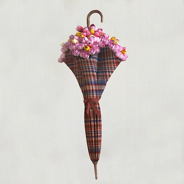 Flowers umbrella 3DSMax File