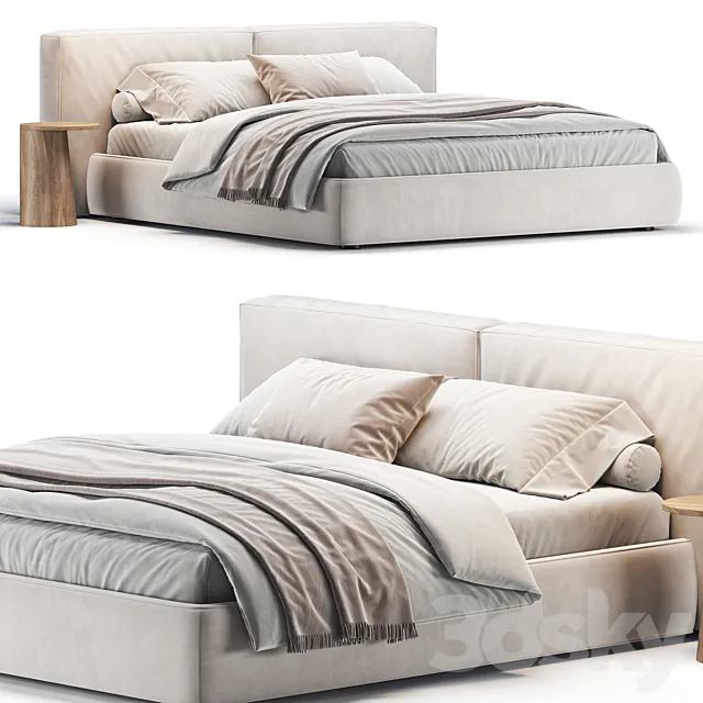 Fluff Bed 3DS Max Model