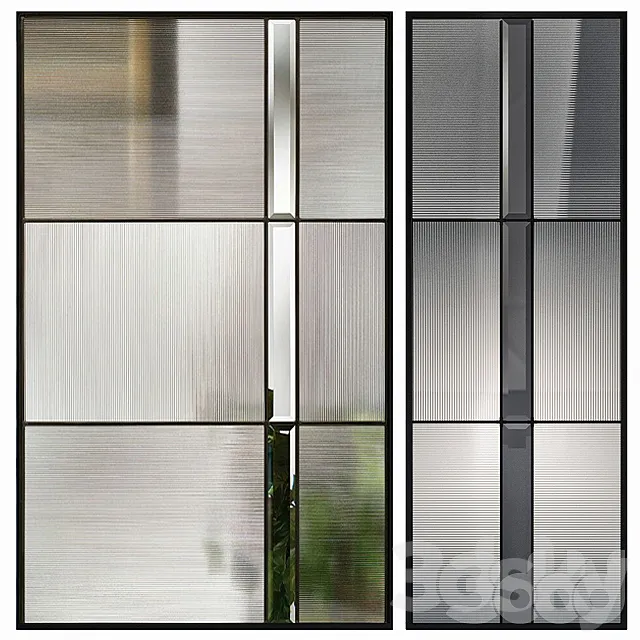 Fluted and ribbed glass 3ds Max