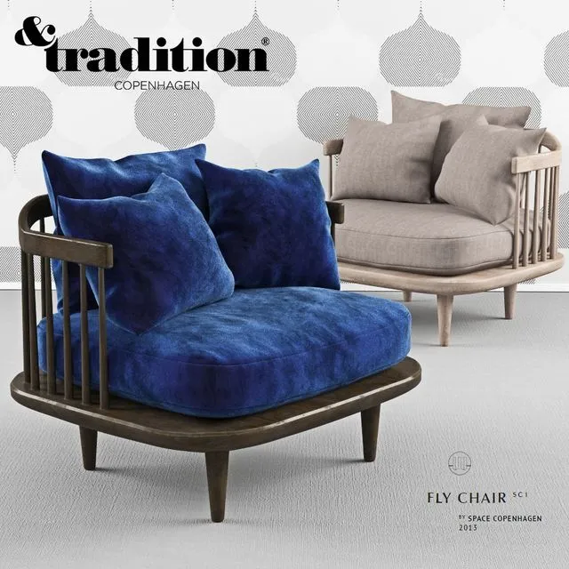 Fly chair andtradition 3dsMax Model