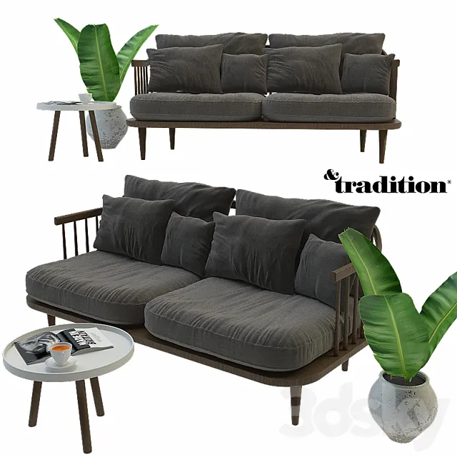 FLY SOFA SET 3DS Max Model