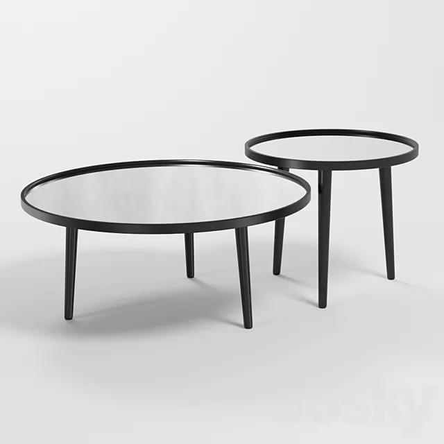 Focus coffee table set of two 3ds Max