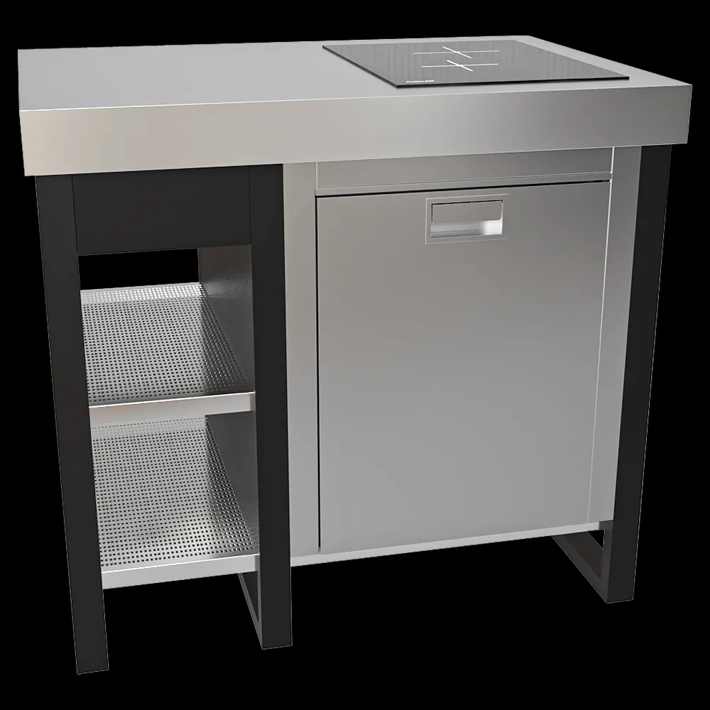 Fogher – Cabinet model with gas stove SX 3ds Max