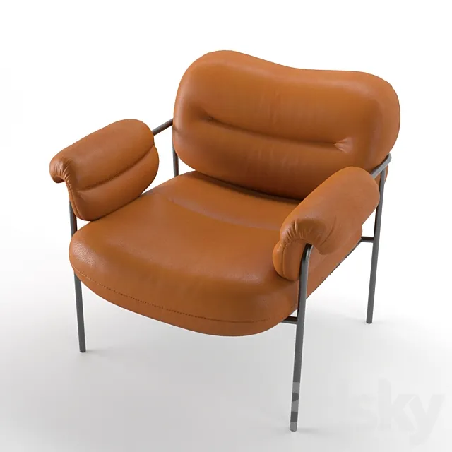 Fogia Bollo Spisolini Armchair 3DS Max Model