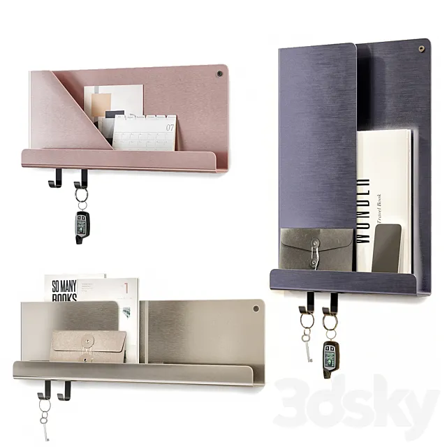 Folded Shelves Muuto 3ds Max