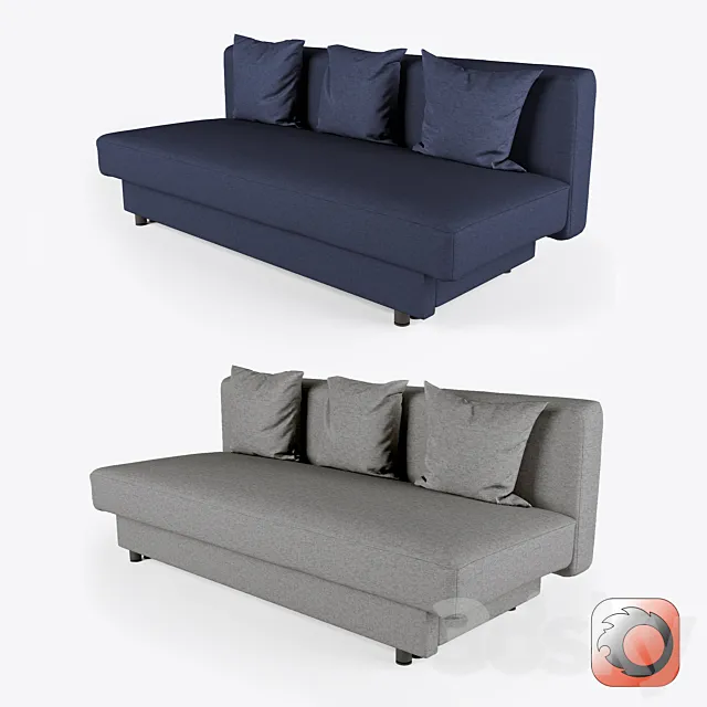 Folding sofa IKEA ASARUM 3ds Max