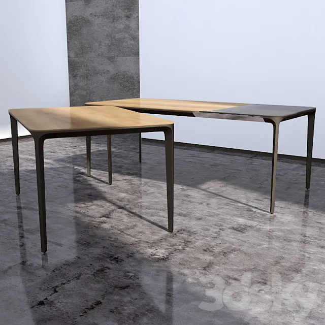 Folding table Slim Extensible “Sovet” 3DS Max Model