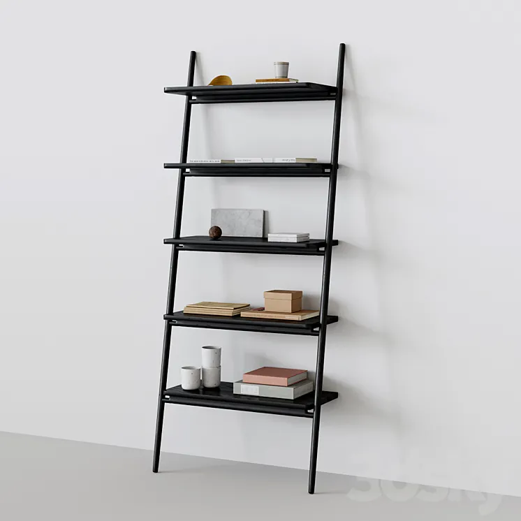 Folk ladder shelving by norm architects 3DS Max