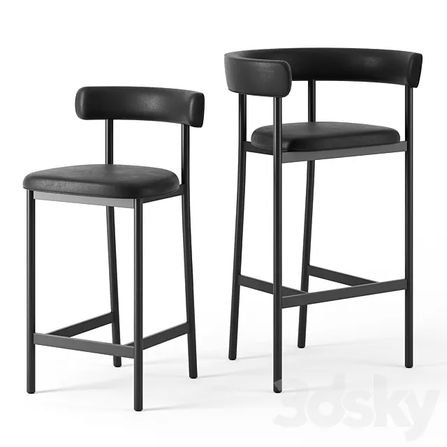 FONT Light Bar Stool by Mobel Copenhagen 3ds Max