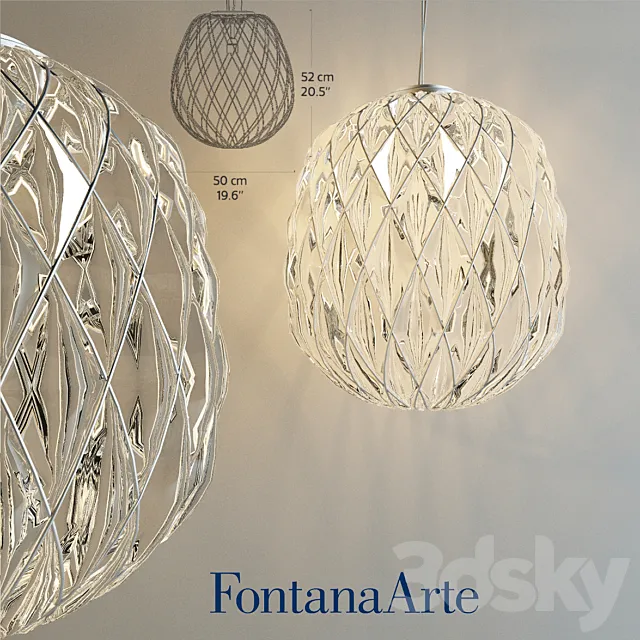 Fontana Arte Pinecone Suspension 3ds Max