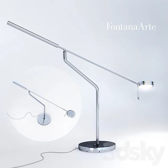 FontanaArte Three Sixty Table Lamp 3DS Max Model