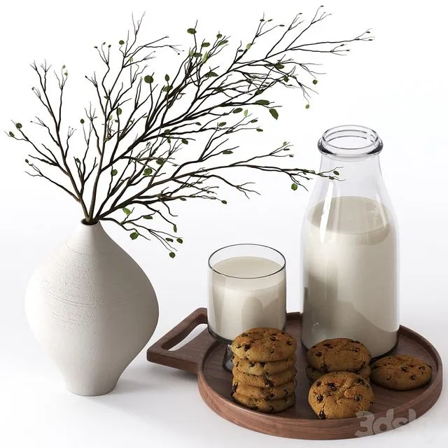 Food and drinks set 02 3dsMax Model